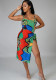 Women Beach Print One-piece Swimwear