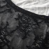 Women Sexy Round Neck Sleeveless Summer Sexy Solid Lace Patchwork Top and Skirt Two-Piece Set