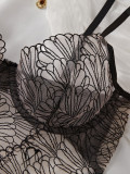 Spring black lace one piece erotic lingerie