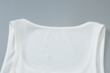 Women's summer fashion Style slim Slim Fit Beaded Sleeveless Bodycon Dress