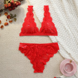 sexy lace bra panties set women comfortable triangle cup underwear