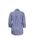 Plus Size Women Striped Long Sleeve Shirt