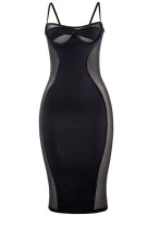Women Sexy See-Through Bodycon Dress Women Sexy See-Through Bodycon Dress
