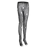 High-Waist Mesh Hollow Ripped Sexy Slim-Fit Pants for Women
