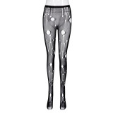 High-Waist Mesh Hollow Ripped Sexy Slim-Fit Pants for Women