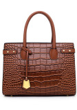 Fashionable Women's Shoulder Bag Trendy Embossed Handbag