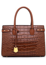 Fashionable Women's Shoulder Bag Trendy Embossed Handbag