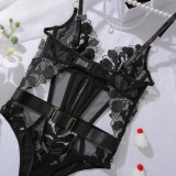 Women Sexy Bunny Temptation Hollow Backless See-Through Bodysuit Sexy Lingerie