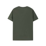 Women Summer Letter Print Short Sleeve Solid Round Neck T-Shirt