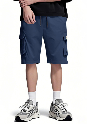 Men's Summer Pocket Knee-Length Shorts