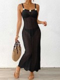 Women Patchwork Beach Hollow Sexy Dress
