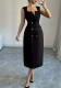 Women Summer V-Neck Slit Dress