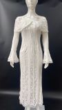 Women Sexy Off Shoulder Lace Strapless Dress