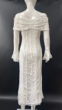 Women Sexy Off Shoulder Lace Strapless Dress