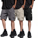 Men's Summer Pocket Knee-Length Shorts