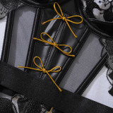 Women Sexy Bunny Temptation Hollow Backless See-Through Bodysuit Sexy Lingerie