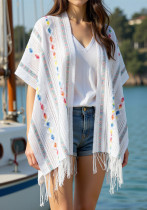 Women’s Summer Thin Tassel Ethnic Cape Outerwear and Warm Shawl