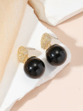 Luxury Round Pearl Earrings