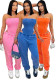 Strapless Slim Bodysuit and Loose Leg Pants Two-Piece Set for Women