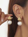 Luxury Round Pearl Earrings