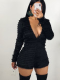 Women Winter Sexy See-Through Jumpsuit