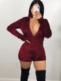 Women Winter Sexy See-Through Jumpsuit