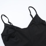 Women's Summer Sexy Straps V-Neck Slit Dress