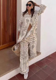 Casual Linen Shirt pants two piece set