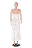 Women Summer Lace See-Through Maxi Dress