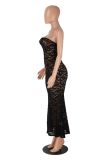 Women Summer Lace See-Through Maxi Dress