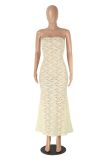Women Summer Lace See-Through Maxi Dress