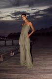 Sexy Strapless Spring and Summer Wide-leg Jumpsuit