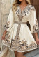 Women Summer Half-Sleeve Lace-Up Dress