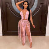 Women's Fashion Sexy Knitting Crochet Beachwear Set