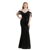 Long Sequin Super Plus Size Beauty Formal Party Evening Dress