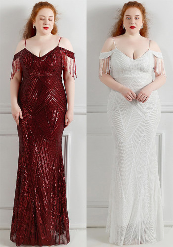 Long Sequin Super Plus Size Beauty Formal Party Evening Dress