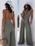 Women Sexy Halter Neck Jumpsuit