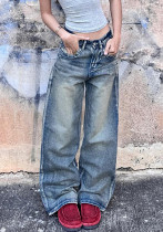 Women No Stretchy Denim Wide Leg Pants Women No Stretchy Denim Wide Leg Pants