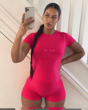 Fashionable short sleeve casual solid color two-piece shorts set