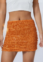 Sexy sequin bodycon short skirt