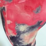 Women's Fashionable casual printed loose T-shirt and trousers two-piece set