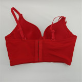 Women bubble diamond fishbone bra