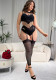 Plus Size Women Hollow one-piece stockings Sexy Lingerie