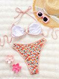 Women Beach Straps Sexy Bikini Floral Swimwear