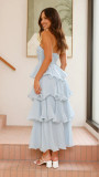 Women's Summer Sexy Fashion Low Back Strapless Cake Dress