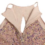 Women's Chic Sexy Sequined Split Fashionable Dress