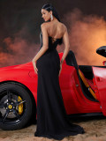 Women's Elegant Luxury Slim Bridesmaid Cocktail Formal Evening Dress