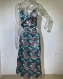 Women's Spring/Summer Floral Print Strap Dress