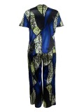 Plus Size Women's Loose Shiny Stretch Satin Short Sleeve Round Neck Casual Top