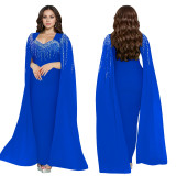 Women's Elegant Chic Beaded Fashionable Evening Dress